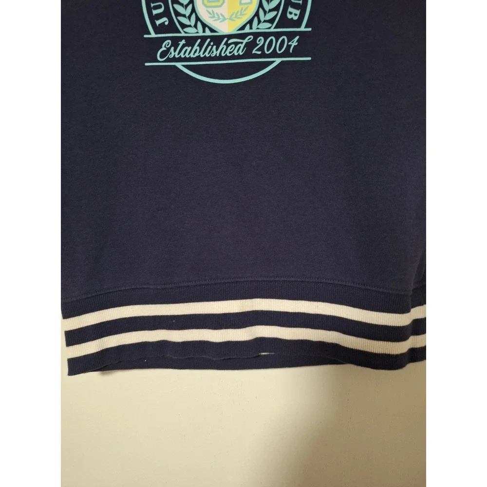 Justice Girls XS 5/6 Navy Blue Sequin Athletic Club 04 Sweater Dress Tunic Top